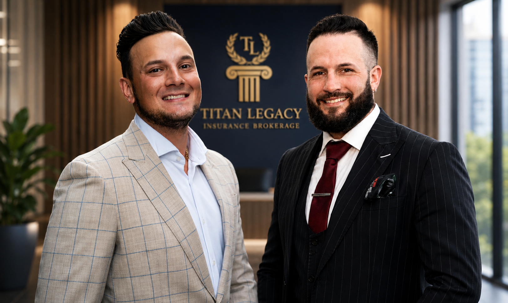 Adam and Rafael at Titan Legacy Insurance Brokerage