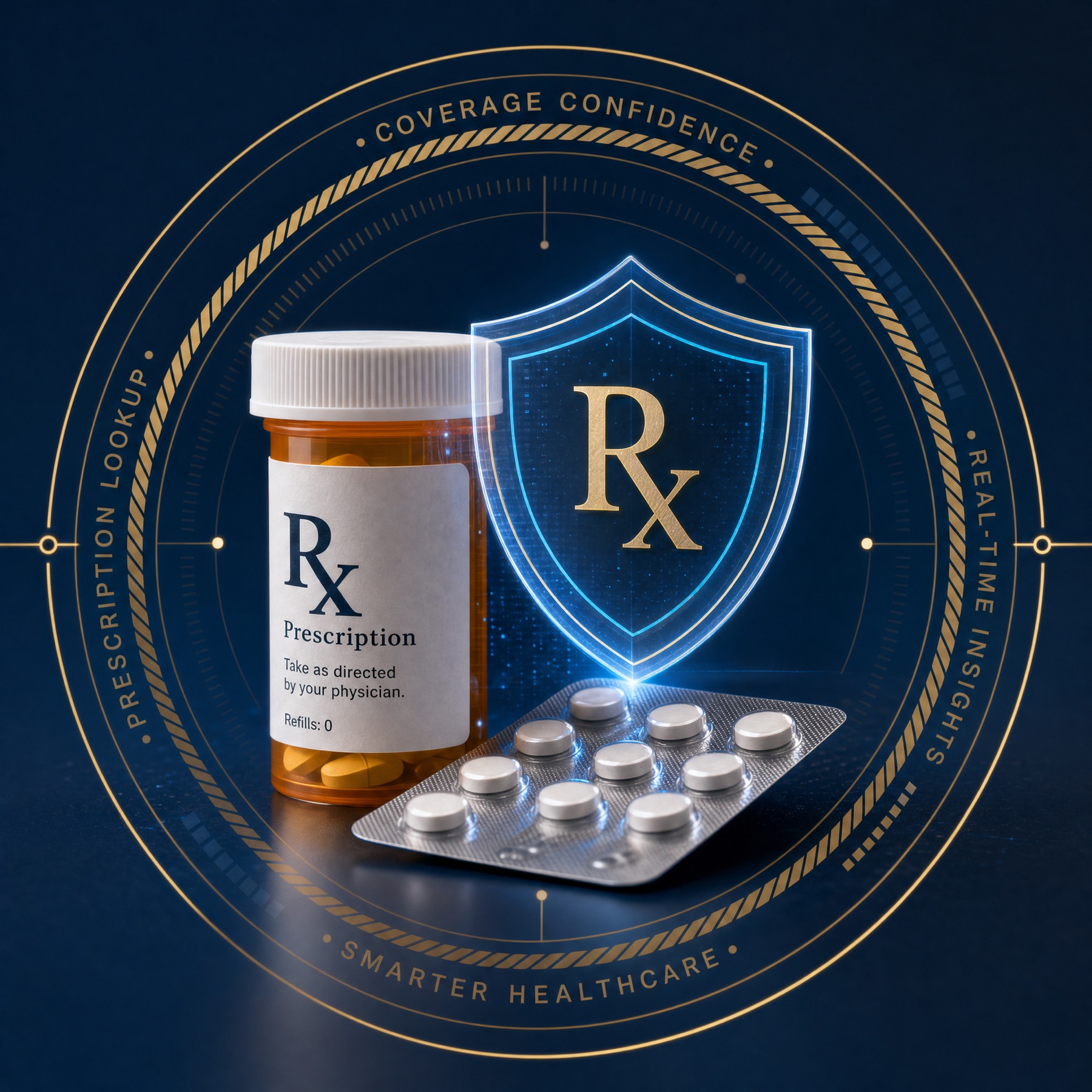 Prescription coverage lookup visual